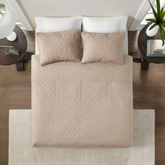 Reversible Quilt Set Khaki Full/Queen