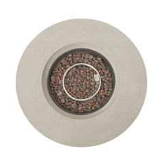 Modern Outdoor 50,000 BTU Round MgO Concrete Propane Fire Pit