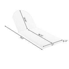 Outdoor Rope Chaise Lounge Set with Adjustable Backrest and Side Table