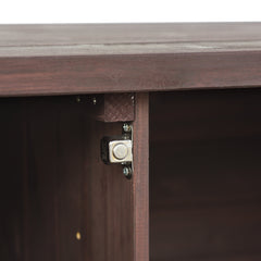 K&K Outdoor Kitchen Island, Rolling Bar Cart & Storage Cabinet