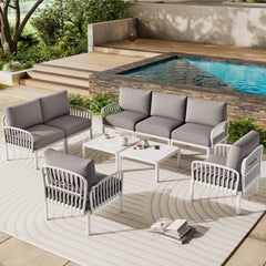The Modular All-Weather Resin Sofa Ensemble by Christopher Knight Home