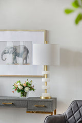 13x13x26 Marble Table Lamp