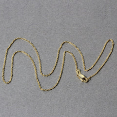 10k Yellow Gold Diamond Cut Cable Link Chain (1.10 mm)