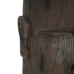 Outdoor Side Table - Easter Island Moai Statue Pedestal