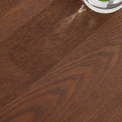 Modern Design Oval Handcraft Drum Coffee Table Length 47.24 inch Walnut Color