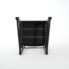 Black HDPE Outdoor & Garden Armchairs with Modernist Design