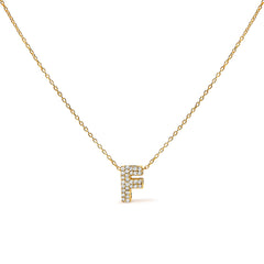 10K White Gold Diamond Accent "A" Initial Bubble Pendant Necklace