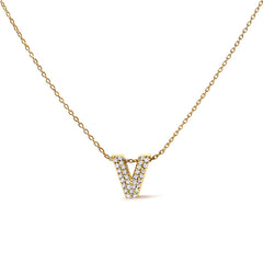 10K White Gold Diamond Accent "A" Initial Bubble Pendant Necklace