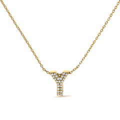 10K White Gold Diamond Accent "A" Initial Bubble Pendant Necklace