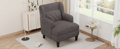 Modern Upholstered Accent Chair Tufted Armchair