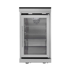 Castelle Flame Astoria 94-Inch 6-Burner 85K BTU Outdoor Kitchen Grill Island With Wine Cooler, Rotisserie, Cabinets, And Granite Countertops (SAK68014)