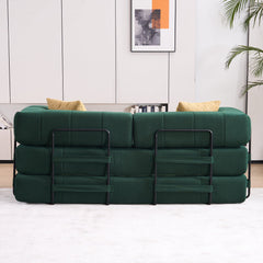 Folding Sofa Bed 78.5" Convertible Couch with 2 Pillows