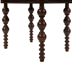 Solid Wood End Table with Drawer in Espresso Finish