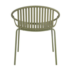 Patio Dining Chairs Stackable Chairs with Breathable Design (Set of 2)