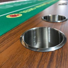 Luxury 96-Inch Gaming Table With LED Lights, Durable Velvet Surface, And Sturdy Pedestal Base (SAK92853)