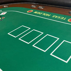 Luxury 96-Inch Gaming Table With LED Lights, Durable Velvet Surface, And Sturdy Pedestal Base (SAK92853)