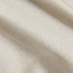 Plaid Rod Pocket and Back Tab Curtain Panel with Fleece Lining Natural 50x84"