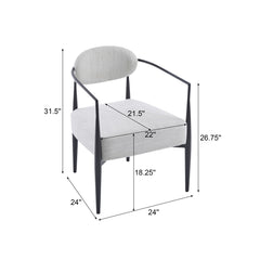 Modern Upholstered Accent Armchair With Pocket Spring Seat