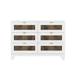 4-Pieces Bedroom Sets, Queen Size Farmhouse Platform Bed with Storage