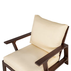 4-Piece Outdoor Sofa Set with Cushions and Coffee Table