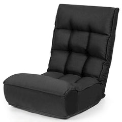 4-Position Adjustable Floor Chair Folding Lazy Sofa