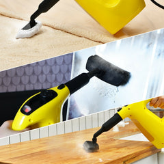 1400W Multipurpose Pressurized Steam Cleaner With 17 Pieces Accessories-Yellow