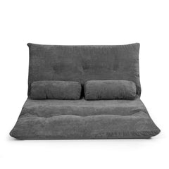 6-Position Adjustable Sleeper Lounge Couch with 2 Pillows