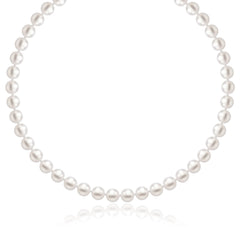 14k Yellow Gold Necklace with White Freshwater Cultured Pearls (6.0mm to 6.5mm)