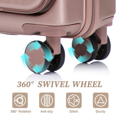 14'/20' 2-Piece ABS Spinner Wheel Luggage Set
