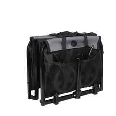 Collapsible Wagon with Wheels - 3 in 1 Lightweight Utility Camping Wagons Carts Foldable (Black)