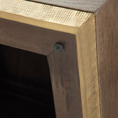 Abba Square Coffee Table - Dark Brown