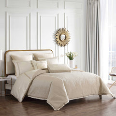 Rings 7 PC Reversible Matte Satin Comforter Set
