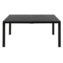 6-Person Modern Steel Outdoor Dining Set
