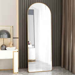 The 4th Generation Floor Mounted Full Length Mirror with Gold Frame