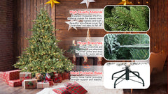 5FT The Full-Bodied Pre-Lit Evergreen Christmas Tree