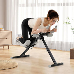 Adjustable Abdominal Trainer Ab Workout Machine Foldable Ab Cruncher