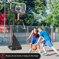 4.9-10 Feet Height Adjustable Portable Basketball Hoop Basketball Goal System