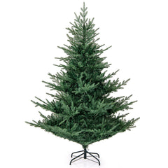 Artificial Christmas Tree with Branch Tips and Warm White LED Lights