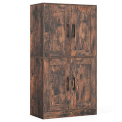 Bathroom Cabinet 43.5 inch Storage Cabinet with Doors and Adjustable Shelves