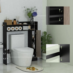 Bathroom Over the Toilet Floor Storage Organizer with Adjustable Shelves