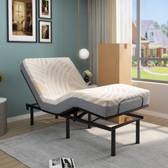 Bed Mattress Memory Foam Twin Size with Jacquard Cover for Adjustable Bed Base
