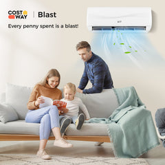 Blast Series 9000 BTU 19 SEER2 115V Ductless Mini Split Air Conditioner and Heater