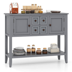 Buffet Sideboard Cabinet with 2 Doors and 2 Drawers