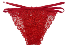 Lace Cheeky with Elastic Straps, XS-2X