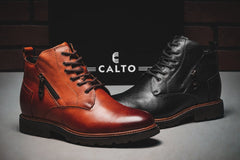 CALTO - Y42072 - 2.8 Inches Taller (Brown) - Dressy Casual Boots