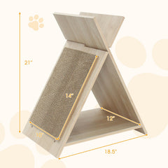 Cat Scratcher for Claw Sharpening and Furniture Protection-Natural