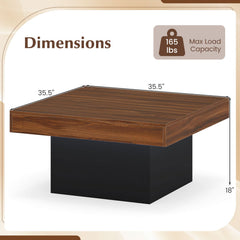 Coffee Table Accent Table with LED Lights and Dynamic Modes