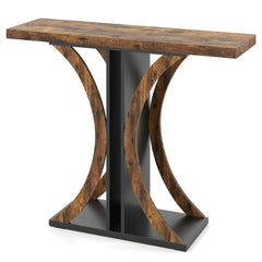 Console Table 39.5 Inch Rectangular Entryway Table with Geometric Frame