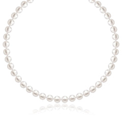 14k Yellow Gold Necklace with White Freshwater Cultured Pearls (6.0mm to 6.5mm)