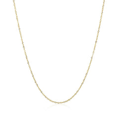 14k Yellow Gold Singapore Chain 0.8mm